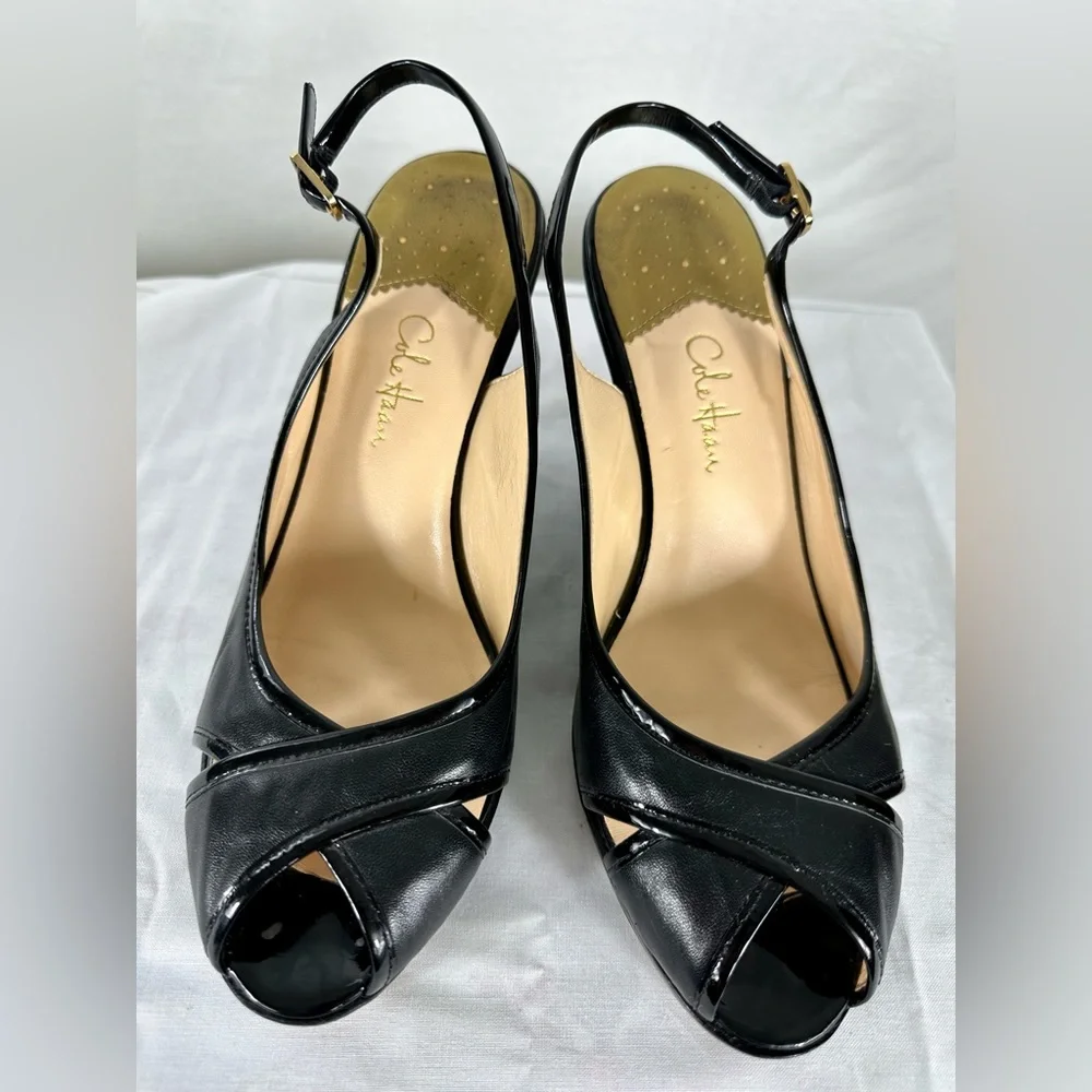 Black Cole Haan Wedges Size 8 - Picture 4 of 4